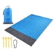 thumbnail image 1 of Manta de Playa, 79 X 55 Pulgadas, Manta , Impermeable, Ligera, Portátil, para , Senderismo, Compacta, 4 Estacas , Azul, 1 of 8