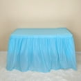 thumbnail image 7 of UDIYO Eye-catching Table Skirt Washable PEVA Decorative Waterproof Desk Dress Cover for Home, 7 of 7