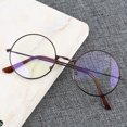 thumbnail image 3 of Vintage Transparent Glasses Round Metal Frame Superlight Preppy Style Clear Lens Game Eye Glasses Reading Eye Protection Chic Silver, 3 of 5