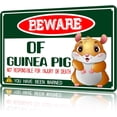 thumbnail image 1 of Funny Vintage Metal Signs Beware Of Guinea Pig Tin Sign for Home Kitchen Retro Decor Yard Garden Outdoor 12×16 Inch, 1 of 5