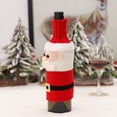 thumbnail image 2 of Christmas Wine Bottle Set Knitted Cloth Old Man Doll Champagne Set Desktop Dress Up Props, 2 of 7