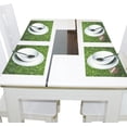 thumbnail image 4 of Ryvnso Placemats Set of 4 Football Grasses Dining Mats Heat-Resistant Non-Slip Washable Table Mat, 4 of 8