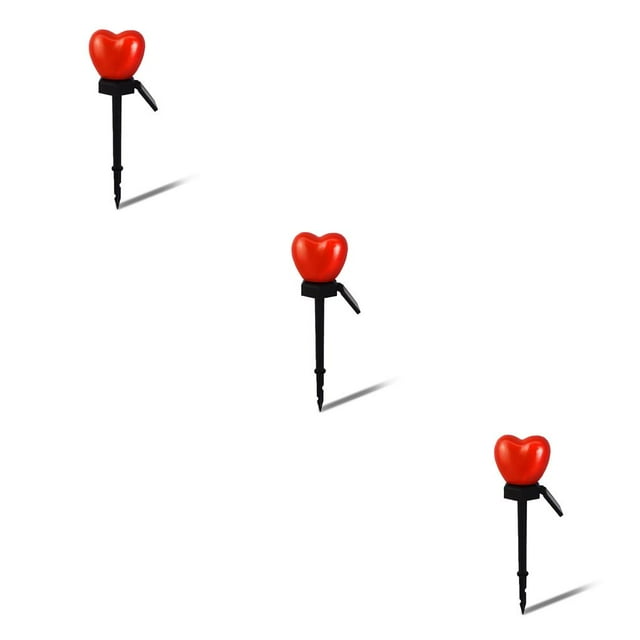 Toystoory Jardín Patio Luz de estaca con energía solar Lámpara LED en forma de corazón de plástico Encendido / apagado automático Suministros de Type1 NO1 Toystoory CBP164244