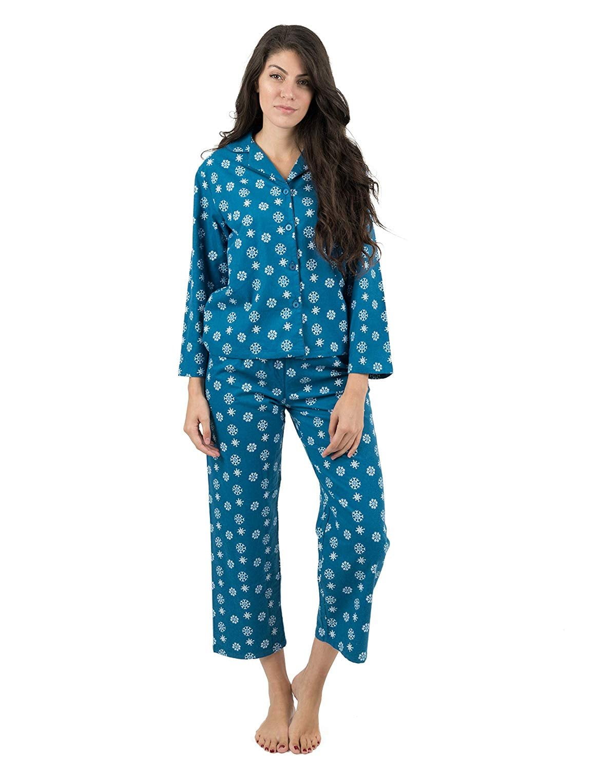blue christmas pajamas