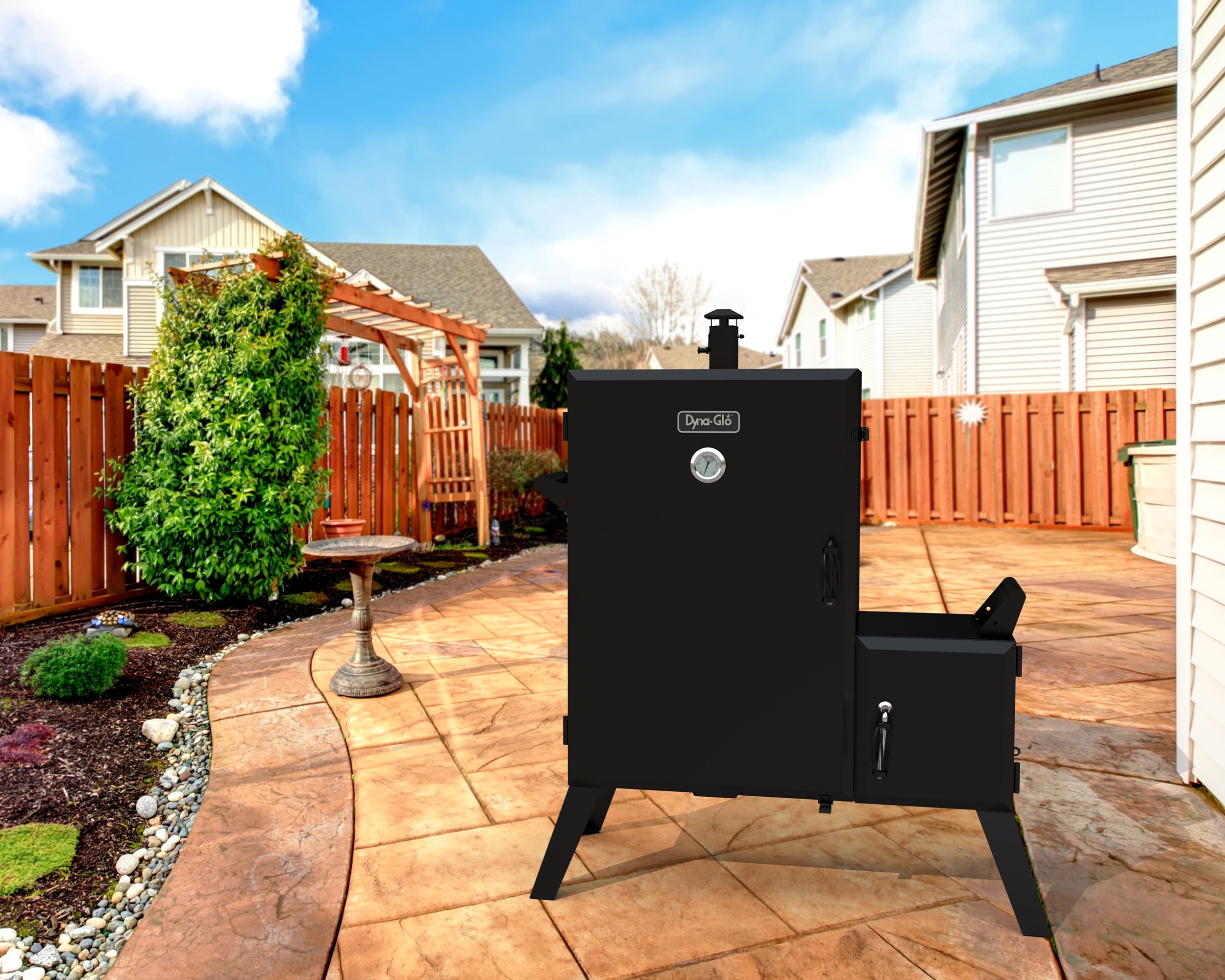Dyna-Glo Wide Body Analog Charcoal Vertical Food Smoker - Walmart.com