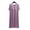 Purple, variant on HomeGardon Nightgowns for Women,Summer Dresses Women Solid Color V-Neck with Chest Cushion Short Sleeved Pleated Front Dress Nightgown,L-XL