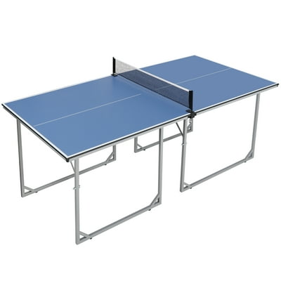 Buy Indoor Outdoor Table Tennis Table W Net Foldable Ping Pong Table Great For Small Spaces And Apartments In Blue And Gray Online In Hungary 176849786