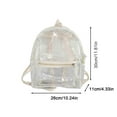 thumbnail image 3 of Bolsa de almacenamiento impermeable de PVC transparente | Organizador de mochila de gran capacidad para viajes y hogar | Bolsa transparente de 30 x 26 x 11 cm para cosméticos y accesorios, 3 of 6