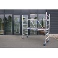 thumbnail image 4 of ASC Group A-Line Aluminum Scaffold Basic | Folding Tower with Hatch | 500 lbs Load Capacity | 3'2" Platform Height - 9'8" Working Height | Multipurpose Scaffolding, 4 of 4