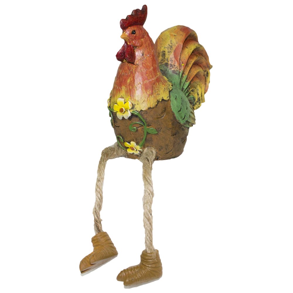 Super Cute Polyresin Rooster Shelf Sitter Figurine