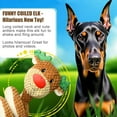 thumbnail image 7 of Christmas Brown Plush Spiral Snake Dog Toy – Holiday Gift for Small & Medium Dogs, Interactive Toy, 13.78 Inch, Soft & Durable, 7 of 7