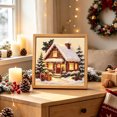 thumbnail image 5 of Cififendec Christmas Pearl Beaded Art Painting Kit, 7.87", Premium Christmas Winter Scene Framed Canvas for Sideboard Tabletop Presenting, 5 of 6