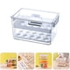 thumbnail image 2 of 1 organizador de huevos para refrigerador, transparente, para guardar huevos., 2 of 6