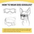 thumbnail image 2 of NAMSAN Dog Goggles for Small Breed Anti-UV Pet Sunglasses with Adjustable Straps, 2 of 7