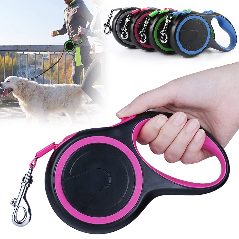 Supports Pets Up To 80lbs! 26' Ergonomic Handle Dog Retractable Leash 