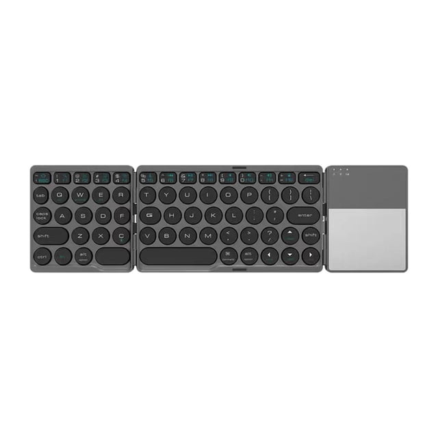MERIGLARE Wireless Keyboard Foldable 64 Keys for Laptop Professional or Industrial Use Black