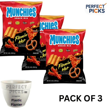 Munchies? Flamin' Hot Snack Mix 8 oz. Bag ( 3 pack)