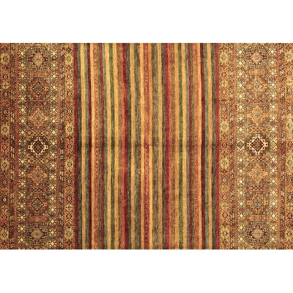 Ahgly Company Indoor Rectangle Southwestern Brown Country Area Rugs, 7' x 10'