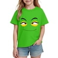 thumbnail image 6 of Piuwrlz 9 Boys Short T-Shirts Sleeve Teen Funny Graphic Shirts Tops Pullover T Shirts Green Size 9 Years, 6 of 7