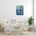 thumbnail image 2 of Stupell Industries Abstract Blue Floral Petals Contemporary Flower Splatter Abstract Painting White Framed Art Print Wall Art, 24 x 30, 2 of 7