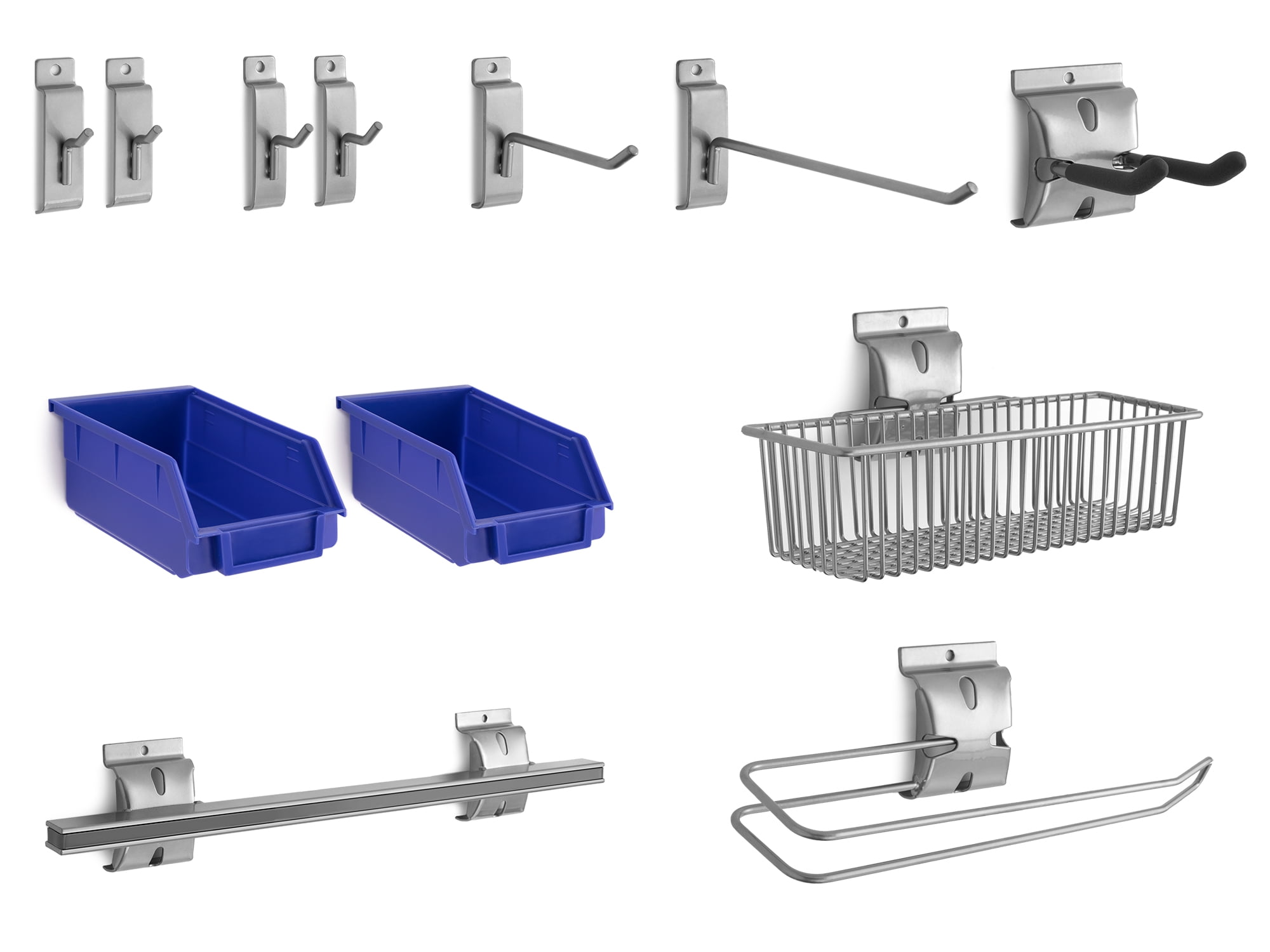 NewAge Products 12Piece Steel Slatwall Accessory Kit