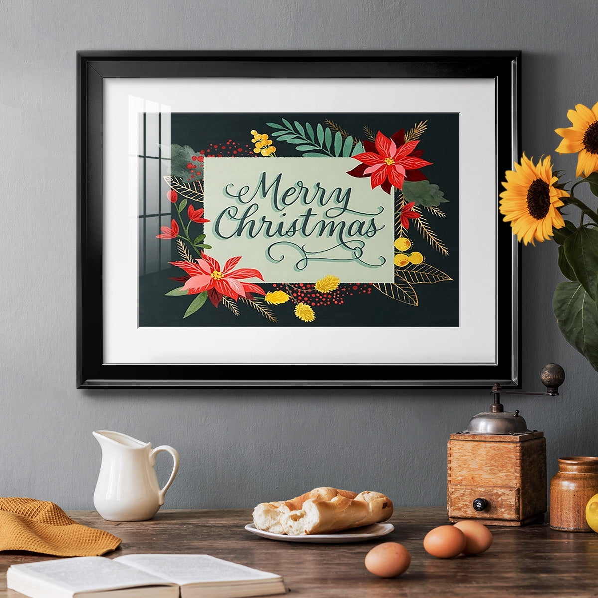 Bright Christmas Night I Premium Framed Print - Ready to Hang