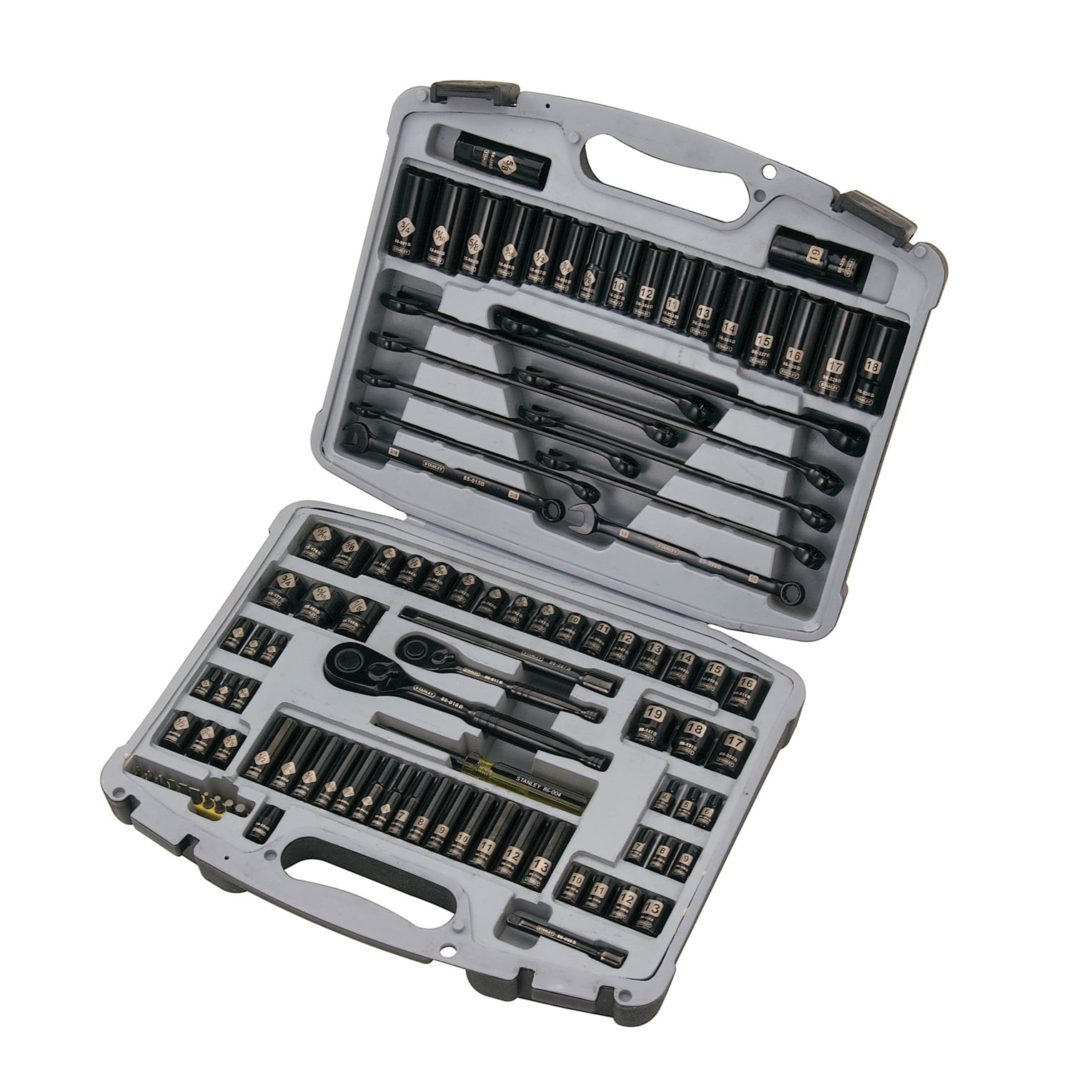 STANLEY 99-Piece Mechanics Tool Set, Black Chrome | 92-839 by STANLEY B AND D INC HAND TOOLS