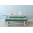 thumbnail image 2 of Abstract Bench Pad, Funk Art Figurative Sloppy Fluffy Rain Clouds on Sky Gloomy Weather Humor Print, HR Foam Cushion with Decorative Fabric Cover, 45" x 15" x 2", Multicolor, by Ambesonne, 2 of 3