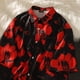 thumbnail image 2 of Camisa de manga corta con estampado floral 3D retro de rosas para hombre, nueva camisa de verano, estilo hawaiano moderno e informal para vacaciones en la playa, 2 of 5
