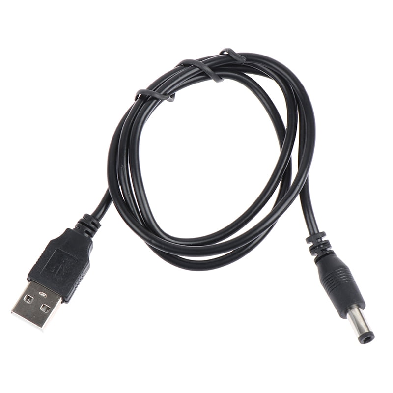 repræsentant Ret Gå vandreture USB Charger power Cable to DC 5.5*2.5mm plug jack USB Power Cable -  Walmart.com
