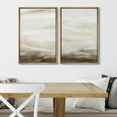 thumbnail image 4 of IDEA4WALL Framed Canvas Print Wall Art Set Abstract Indistinct Tornado Landscape Digital Art Neutral Cool and Neutral Tones Wall Decorative Zen Minimal Artwork for Home Decor - Natural 16"x24"x2, 4 of 5