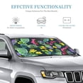 thumbnail image 3 of Kdxio Watercolor Cactuses Print Windshield Sun Shade, Foldable Sun Blocker for Car,Truck,SUV Automotive Interior Sun Protection,Reflective Shade for Front Windshield(Small), 3 of 7