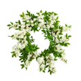 thumbnail image 1 of Nearly Natural W1138-WH 18 in. Wisteria Artificial Wreath, 1 of 1