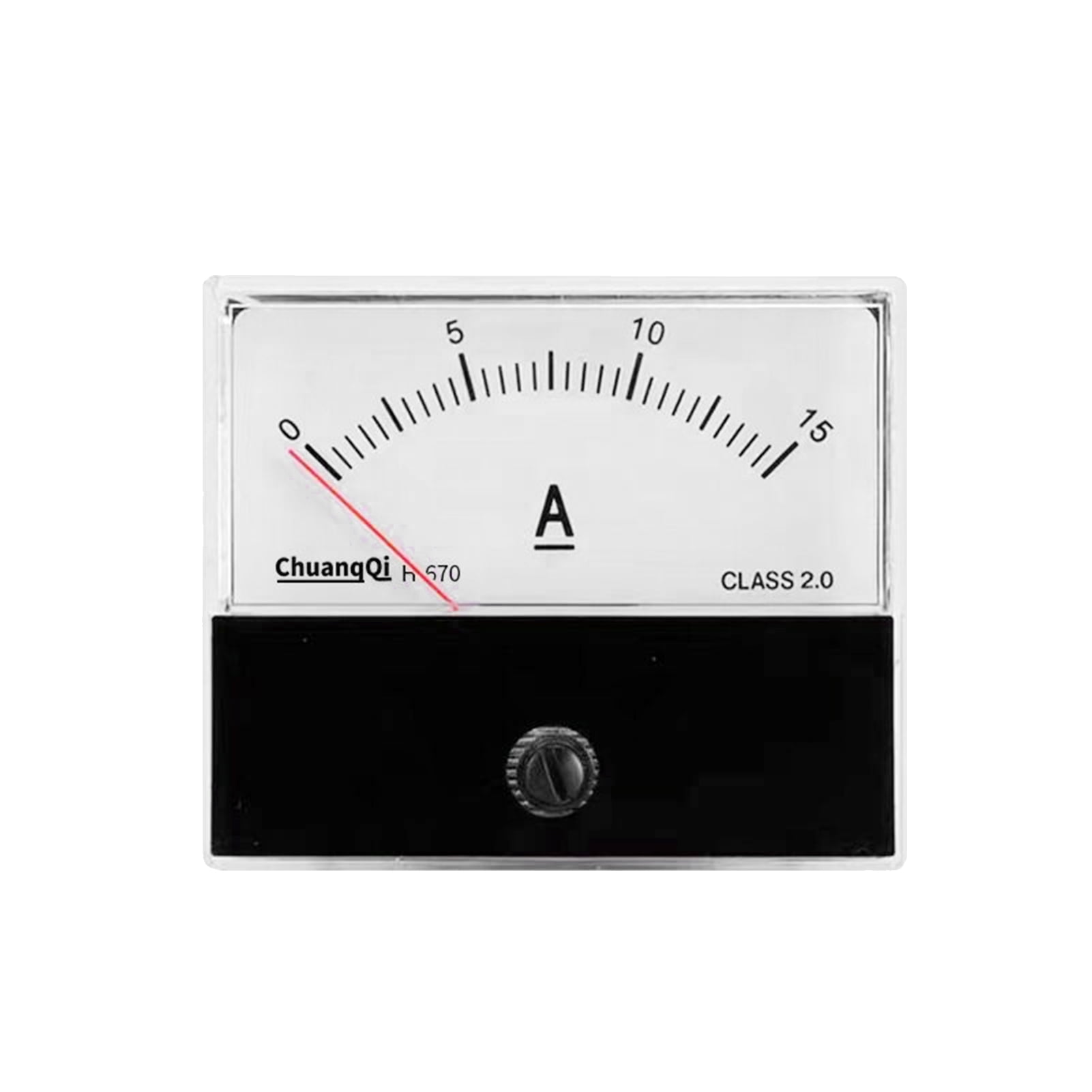 Carevas Analog Current Panel Meter Ammeter Gauge Class 2.5 Accuracy DC