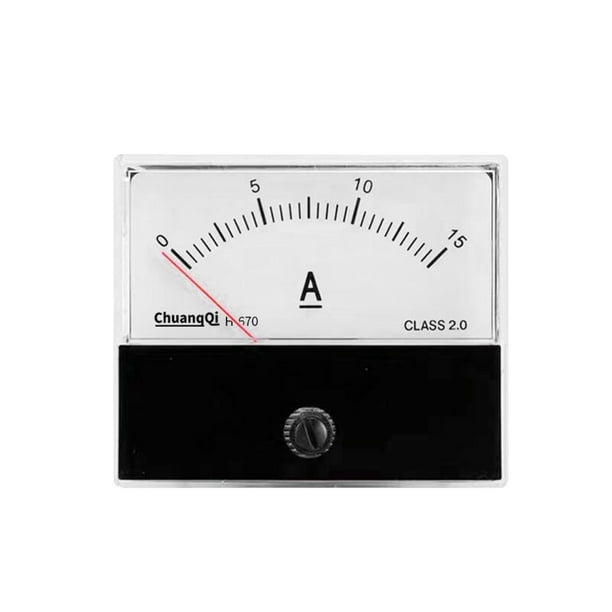 Analog Current Panel Meter Ammeter Gauge Class 2.5 Accuracy DC 015A