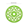 thumbnail image 2 of BE-TOOL Silicone Hollow Carved Trivet Mat Protect Tabletop for Kitchen Mats Table Mats Bowl Mats Coasters Green, 2 of 7