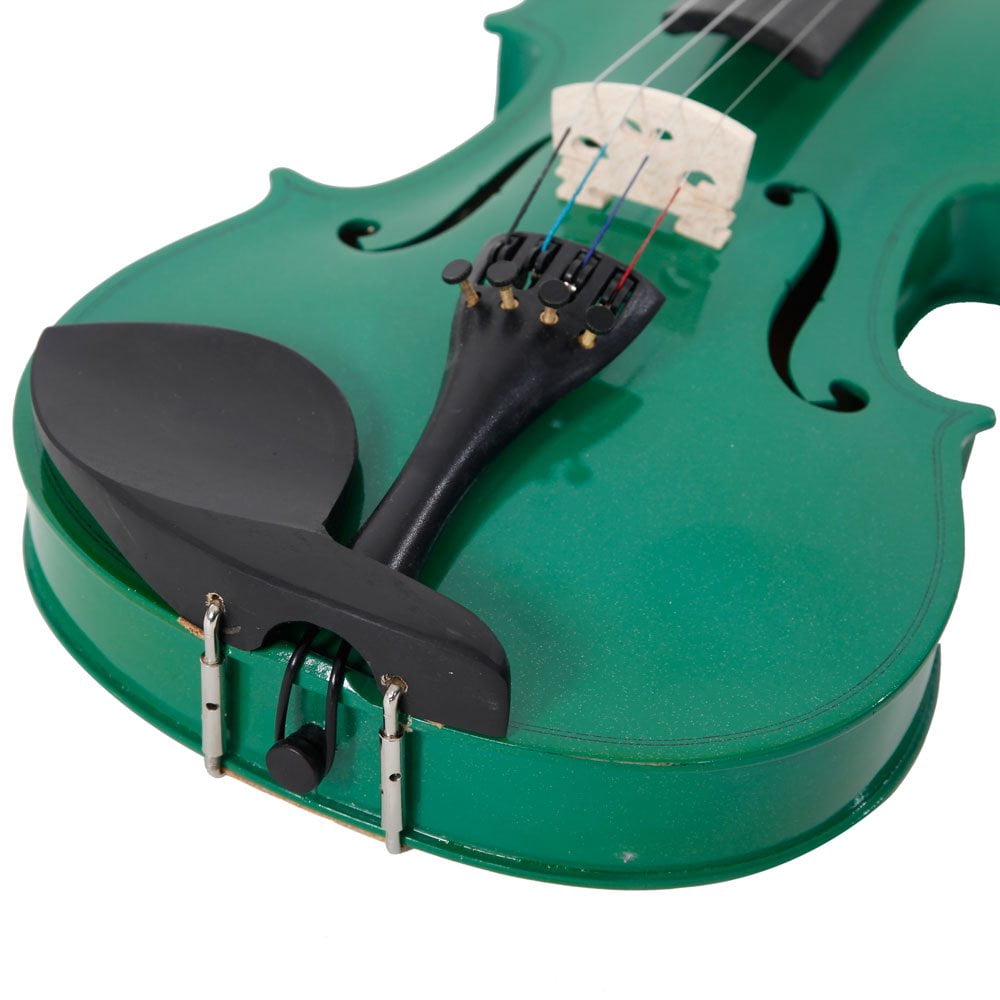 4/4 Full Size Natural Acoustic Violin with Case, Bow, and Rosin - Ideal for Student and Beginners, Natural
