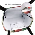 thumbnail image 6 of FORMRS Womens Canvas Tote Bag with Zipper Inner Pocket Shoulder Handbag, Beige Strawberry, 6 of 7