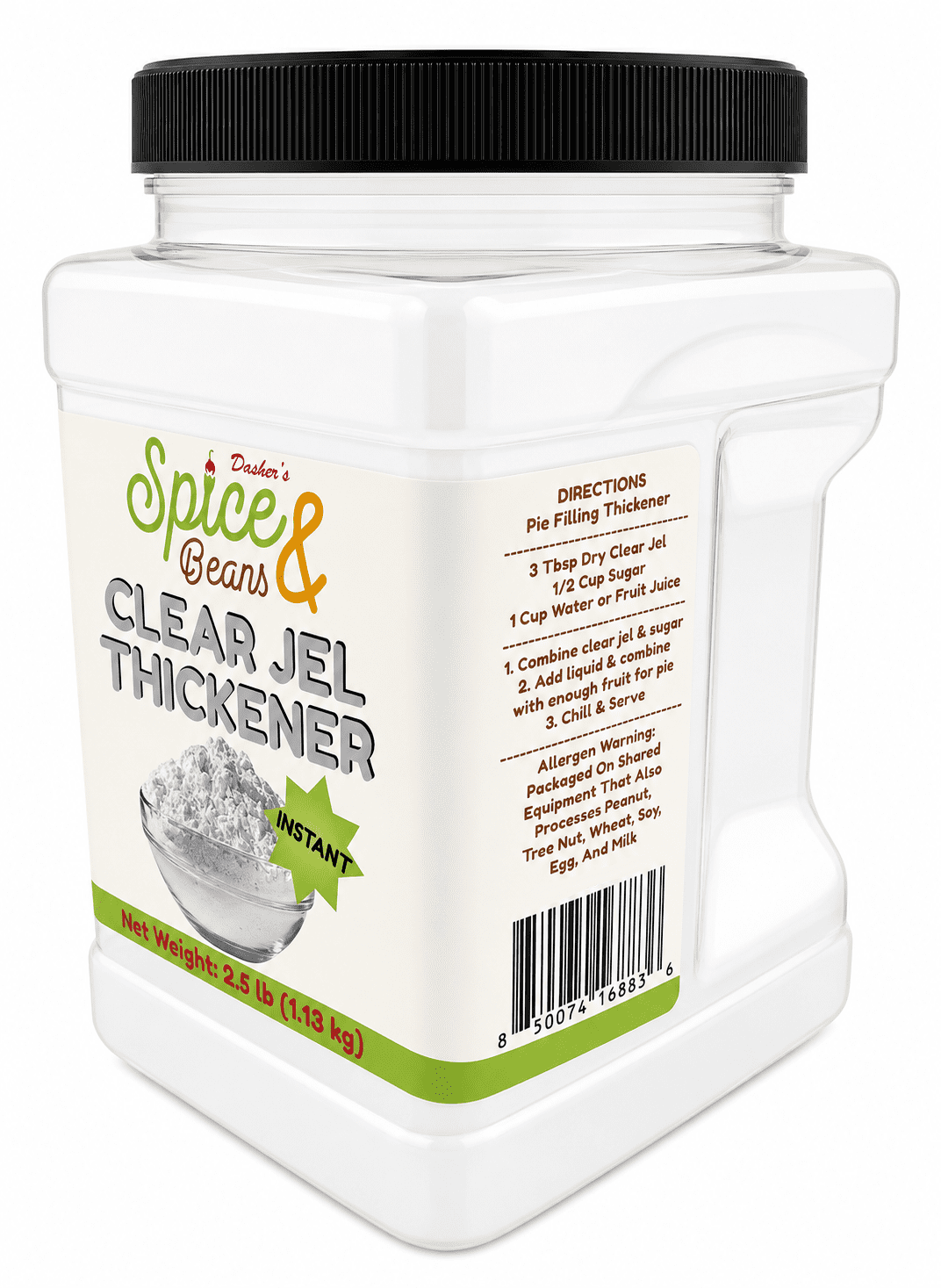 Clear Jel Instant Thickener - by Dasher's Spice & Beans - 2.5 lb.