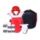 thumbnail image 5 of Conjunto de equipo de protección de Taekwondo para hombre, conjunto de uniforme de Taekwondo, Protector de ingle, ropa de Karate roja para el hogar, XL, 5 of 8