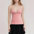 thumbnail image 6 of Women's Plus Size Camisole with Built-in Bra, Sexy V Neck Padded Tank Top, Adjustable Strap Cami Undershirt, Soft Sleepwear Layering Vest, 6 of 6