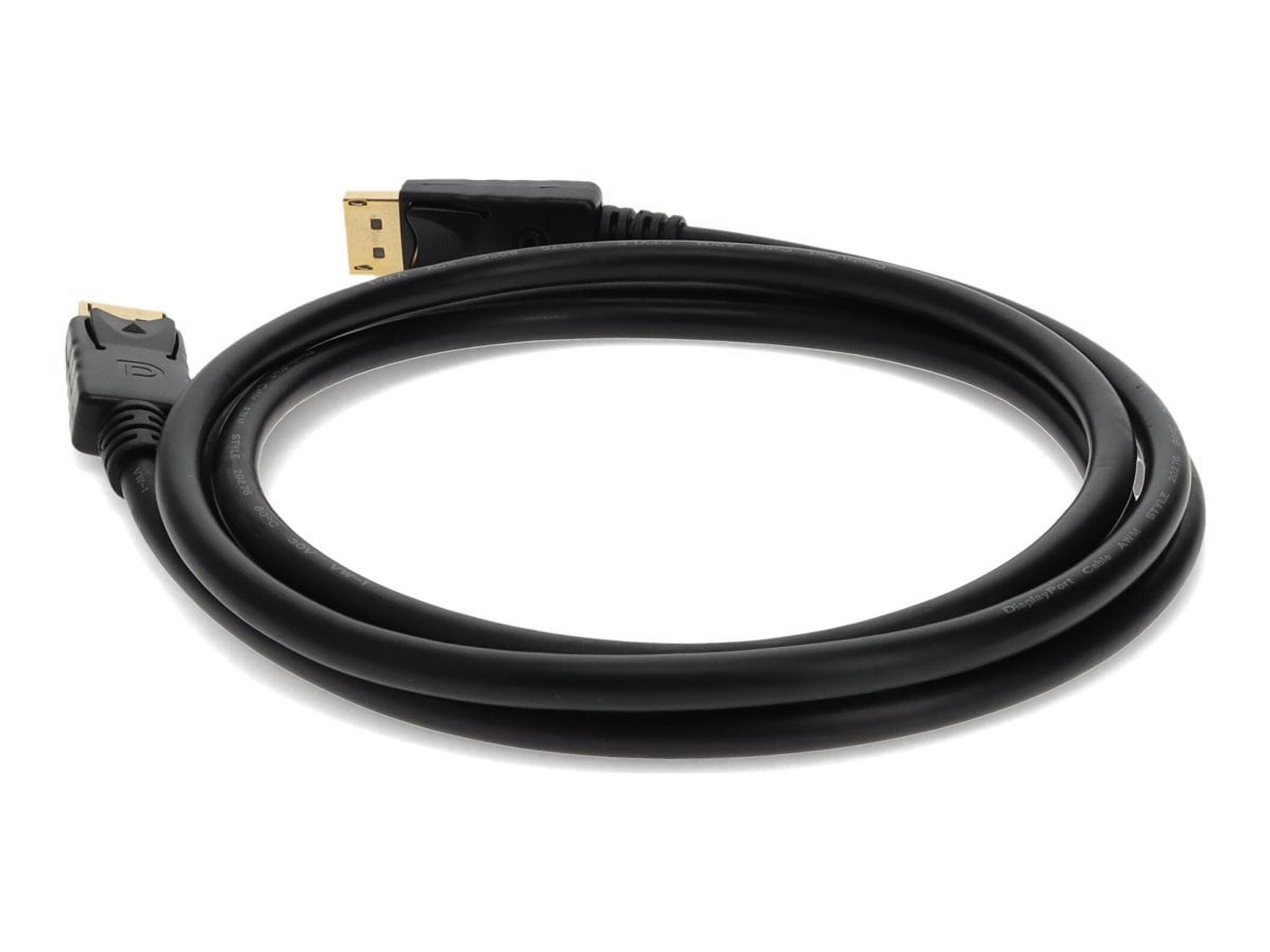 AddOn 2m DisplayPort 1.2 Male to Male Black Cable For Resolution Up to 3840x2160 [4K UHD] (displayport2m)
