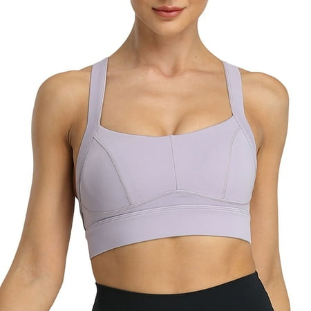 

Women s Sports Bra Racerback Adjustable Strap Yoga Vest Shock-Proof Running Bra Fitness Underwear Plus Size