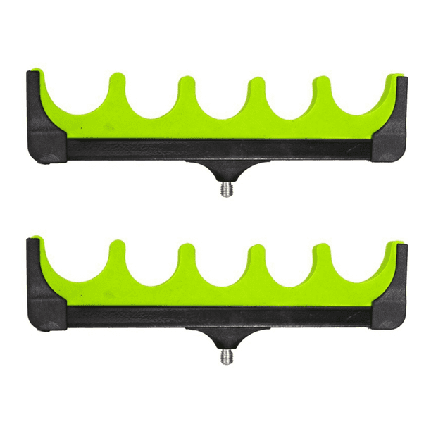 2 Soportes de Pesca de 5 Orificios para Cañas de Mar, Soportes de Barra Transversal Universales de EVA, Cañas Grandes Chajia