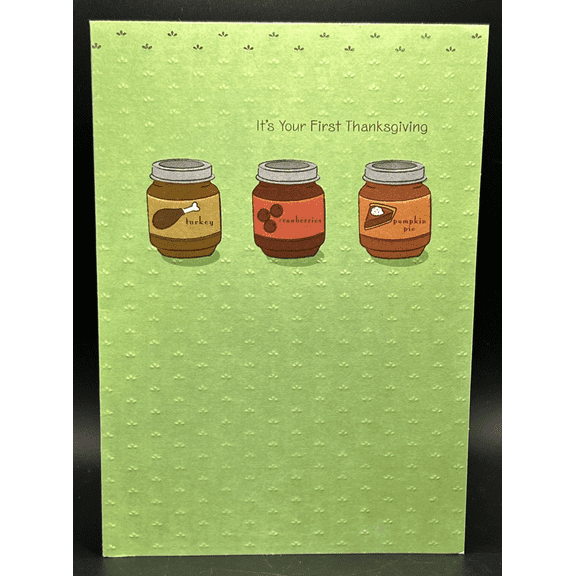 Happy 1st Thanksgiving Greeting Card w/Envelope