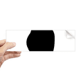 thumbnail image 1 of Gesto silueta dibujo negro Rectángulo Parachoques Pegatina Cuaderno Ventana Calcomanía, 1 of 1