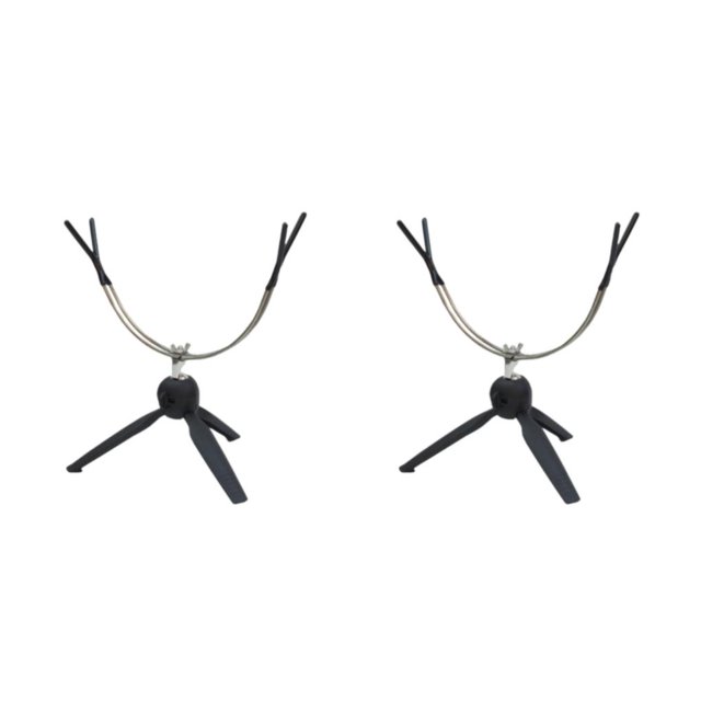 Justharion Metal Clamp On Fishing Rod Holder Bracket Rack Device for Canoe Raft Kayak Secure and Reliable U-shaped 2Set