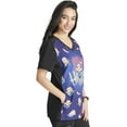 thumbnail image 4 of Tooniforms Scrubs Top For Women V-Neck TF637, 4 of 7