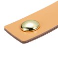 thumbnail image 4 of Uxcell Leather Drawer Pulls 2.5" 4Pack Leather Furniture Handles Drawer Knob Pull Khaki, 4 of 5