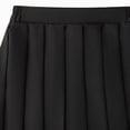 thumbnail image 5 of Hduncf Girls Knee Lenght School Uniform Skirt, Elastic High Waist A-Line Elegant Pleated Skirts for Kids Black 9-10Years, 5 of 7